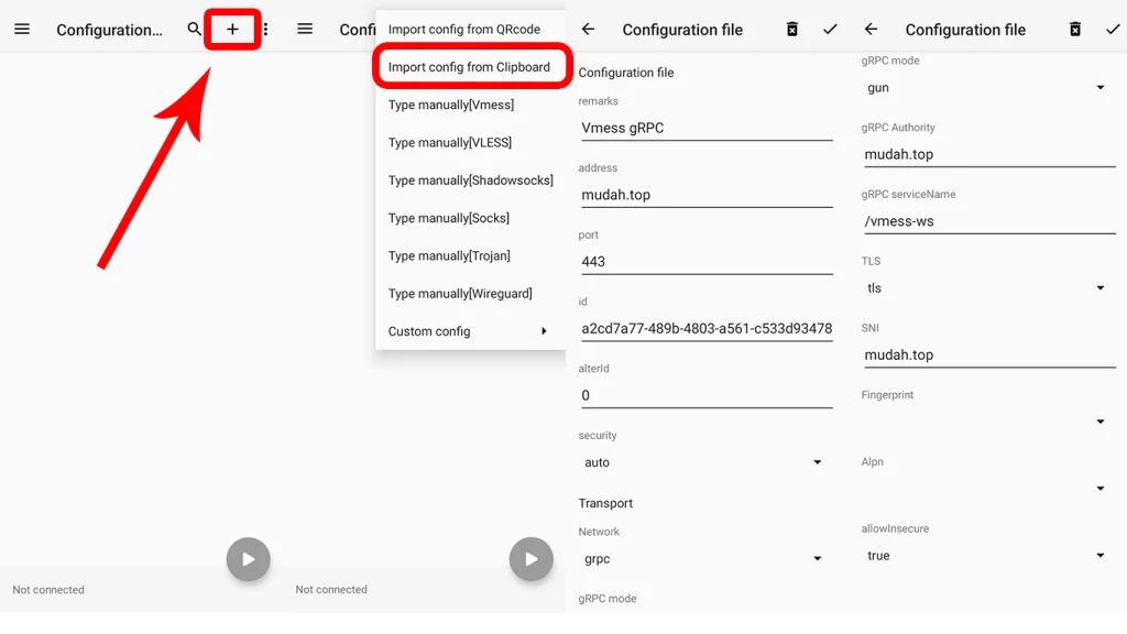 Cara Mudah Setting Akun Vmess gRPC di v2rayNG